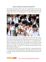 diem thi vao lop 10 ha noi