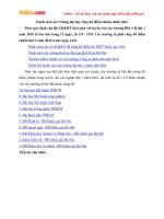 danh sach cac truong dai hoc cong bo diem chuan nam 2016