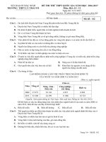 de thi thu thpt quoc gia 2017 mon dia ly truong thpt ly thai to