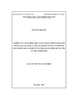 Nghiên cứu cơ sở khoa học và kỹ thuật trồng rừng Keo lưỡi liềm (Acacia crassicarpa A. Cunn. Ex. Benhth) ở vùng cát cho mục đích phòng hộ và kinh tế tại các tỉnh Quảng Bình, Quảng Trị và Thừa Thiên Huế.