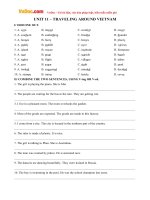 bai tap tieng anh lop 8 unit 11 traveling around vietnam