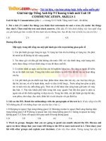 giai bai tap tieng anh lop 9 chuong trinh moi unit 10 communication skills 1