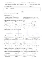 [toanmath.com]   Đề kiểm tra 45 phút Giải tích 12 chương 1 (Hàm số) năm học 2017 – 2018 trung tâm GDTX – HN Bắc Giang