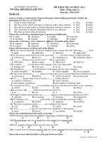 de kiem tra 1 tiet mon tieng anh lop 12 so 2 truong thpt doan thuong hai duong nam hoc 2016 2017 co dap an