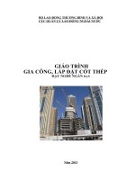 GIÁO TRÌNH LẮP ĐẶT CỐT THÉP TRONG XÂY DỰNG