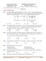 [toanmath.com] Đề kiểm tra Hình học 12 chương I (Khối đa diện) trường THPT An Lão – Hải Phòng
