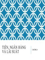 Kinh tế vĩ mô  Tiền, ngân hàng và lãi suất