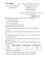 de thi thu thpt quoc gia nam 2017 mon sinh hoc so gd dt dong thap