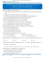 CÂU HỎI LÝ THUYẾT ĐẠI CƯƠNG DAO ĐỘNG CƠ