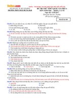 de thi thu thpt quoc gia nam 2017 mon sinh hoc truong thpt tran hung dao tp hcm lan 4