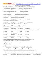 de thi thu vao lop 10 mon tieng anh nam hoc 2017 2018 de 2