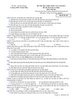 de thi thu thpt quoc gia 2017 mon sinh hoc truong thpt thanh mien hai duong lan 1