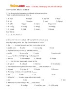 giai bai tap sbt test yourself 4 tieng anh lop 7 chuong trinh moi