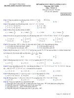 [toanmath.com]   Đề KSCL lần 1 năm học 2017 – 2018 môn Toán 11 trường THPT Nguyễn Viết Xuân – Vĩnh Phúc