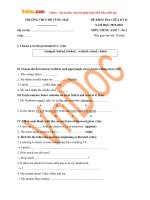 6 de thi giua ky 2 mon tieng anh lop 7 co dap an