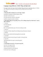 giai bai tap sgk tieng anh lop 8 chuong trinh moi review 4