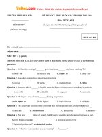 de thi thu thpt quoc gia nam 2015 2016 mon tieng anh truong thpt sam son thanh hoa co dap an