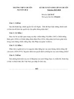 de thi thu vao lop 10 mon lich su lop 10 truong thpt chuyen nguyen hue hn nam 2017 2018 lan 1