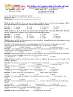 de kiem tra 1 tiet hk2 tieng anh lop 12 nam hoc 2016 2017 lan 1 co dap an