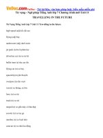 tu vung ngu phap tieng anh lop 7 chuong trinh moi unit 11 travelling in the future