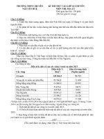 de thi thu vao lop 10 mon dia ly lop 10 truong thpt chuyen nguyen hue hn nam 2017 2018 lan 1