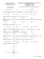 [toanmath.com]   Đề thi KSCL ôn thi THPT Quốc gia Toán 12 lần 1 năm học 2017 – 2018 trường Yên Lạc – Vĩnh Phúc