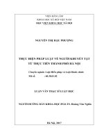 Thực hiện pháp luật về người khuyết tật từ thực tiễn Thành phố Hà Nội (Luận văn thạc sĩ)