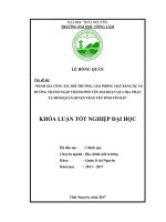 Đánh giá công tác bồi thường, giải phóng mặt bằng dự án đường tránh ngập thành phố yên bái đoạn qua địa phận xã minh quân huyện trấn yên tỉnh yên bái 