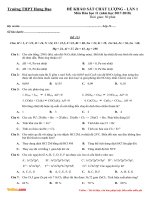 de khao sat chat luong dau nam mon hoa hoc lop 11 truong thpt tran hung dao hai duong nam hoc 2017 2018