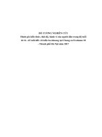 Nghiên cứu Đánh giá kiến thức, thái độ, hành vi của người dân trong độ tuổi  từ 16  65 tuổi đối với kiến ba khoang tại Chung cư Ecohome 01   Thành phố Hà Nội năm 2017