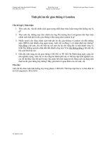 Bài tập Tình huống 6. Tính phí ùn tắc giao thông ở London