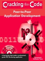 Cracking the code peer to peer application development 
