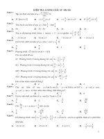 Đề thi chương 1 Giải tích 11