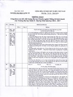 Trường Đại học Kinh tế - Đại học Huế Thong ke kinh doanh