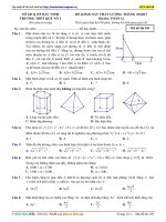Đề thi thử THPTQG 2018  THPT Quế Võ 2  BN