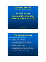 Bài giảng 4. Cơ sở lý thuyết của phân tích chính sách từ góc độ kinh tế học vi mô