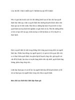 CÁC bước THỰC HIỆN QUY TRÌNH RA QUYẾT ĐỊNH 