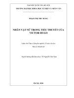 Nhân vật nữ trong tiểu thuyết của victor hugo 