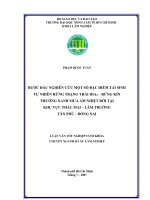 BƯỚC ĐẦU NGHIÊN CỨU MỘT SỐ ĐẶC ĐIỂM TÁI SINH TỰ NHIÊN RỪNG TRẠNG THÁI IIIA2 – RỪNG KÍN THƯỜNG XANH MƯA ẦM NHIỆT ĐỚI TẠI KHU VỰC THÁC MAI – LÂM TRƯỜNG TÂN PHÚ – ĐỒNG NAI
