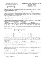 Đề thi giữa kỳ I môn Lý THPT chuyên Lương Thế Vinh – Đồng Nai – 2018