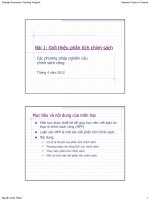 Bài giảng 1. Giới thiệu phân tích chính sách