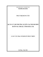 Quản lý chi thường xuyên tại thành phố Buôn Ma Thuột, tỉnh Đăk Lăk