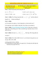 3 đề Toán học kì I Toán 11