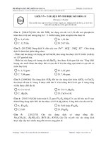 Tài liệu ôn thi học kỳ 1 môn hóa lớp 11