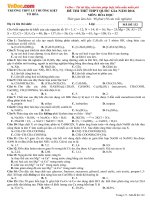 de thi thu thpt quoc gia 2016 mon hoa hoc truong thpt ly thuong kiet lan 1