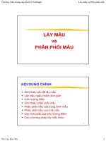 Bài giảng 6 & 7. Lấy mẫu và Phân phối mẫu