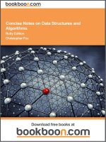 concise notes on data structures and algorithms 