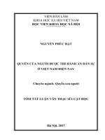 Quyền của người được thi hành án dân sự ở Việt Nam hiện nay (tt)