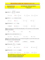 Học kì 1 Toán 11 trắc nghiệm 