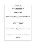 Đào tạo nguồn nhân lực tại công ty cổ phần kỹ thuật xây dựng ACI ec